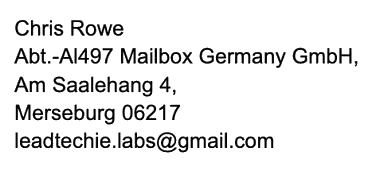 Data controller contact details